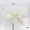 Fairy Wing Costume Dress up Photo Prop Girls Women Angel for Party Carnival 60cmx50cm Argent