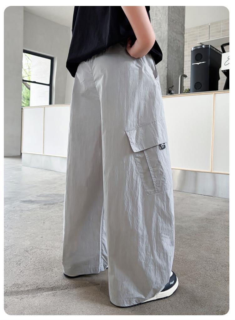 Boys' Pants, Work Pants, Children's Mid To Large Children's 2026 New Style, Boys' Straight Leg Wide Leg Casual Pants, Summer Thin Version