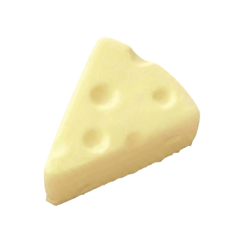 PU Foam Triangle Cheese Shape Squeeze Toy Stress Relief Slow Rising Simulation Decompression Toy for Hand Exercise and Relaxation
