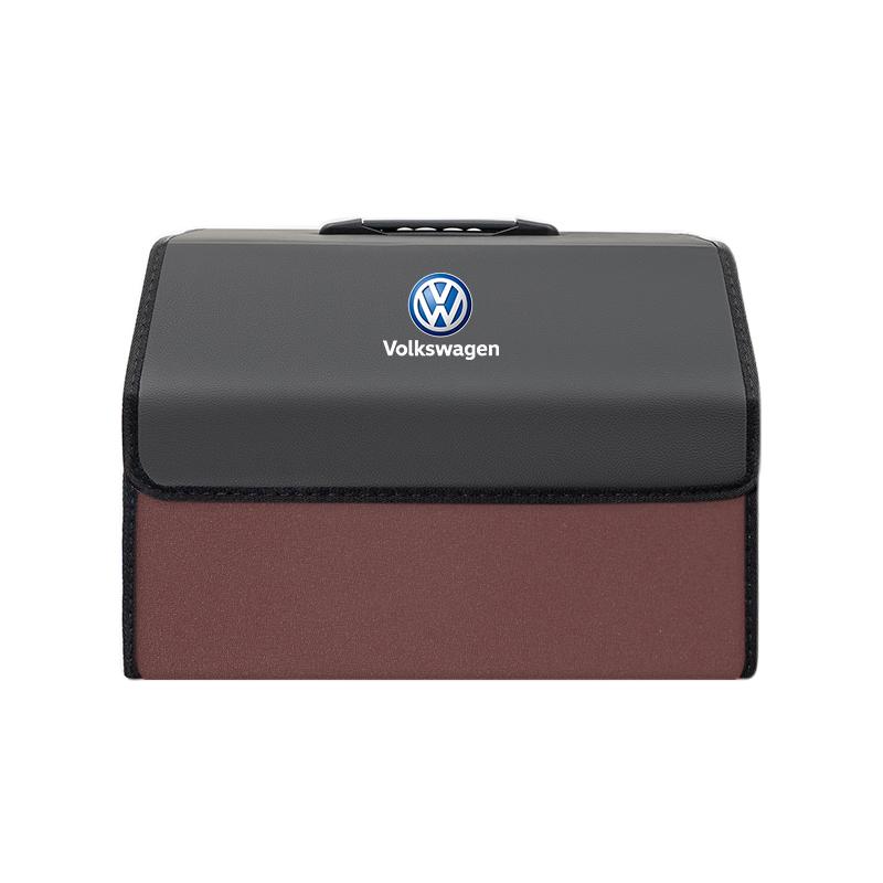 Car Leather Storage Box Auto Trunk Organizer Bag Accessories For VW Golf Polo Tiguan Touran Jetta Passat aw2 CC T5 GTI Magotan Caddy