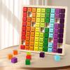 Wooden Multiplication Table Puzzle Educational Math Toy For Kids With Colorful Design