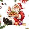 Easy To Apply Wall Murals Santa Claus Sticker, Waterproof PVC Decal, Removable Decorative Christmas Decor Festive Art for Glass Windows And