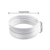 White Polypropylene Exhaust Duct Extension Exhaust Duct Coupling Adapter  Vent Pipe Compatible