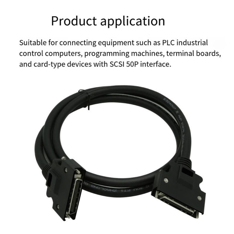 Fast speed Data Transfer Cable for Servo Motors with SCSI50 Interfaces Industrial Automation Equipment PVC Construction