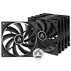 ARCTIC P12 PWM PST RGB - Ventilateur Boîtier 120mm, Contrôle PWM Et Câble PST, RGB, Pack De 3 Avec Télécommande