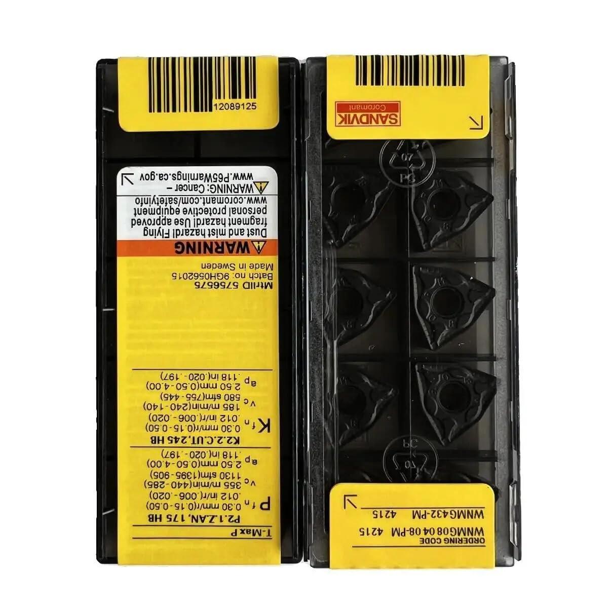 

Original Sandvik / WNMG080408PM 4215 /Carbide CNC Blade 10 PCS