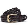 Adjustable Weave Belt Men 3.5cm Width Braided Waist Belt Fashion Woven Leather Belts  Male