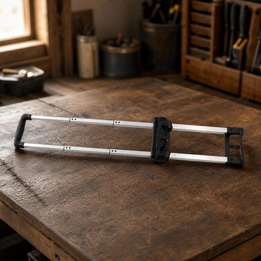 Builtin Luggage Handle Assembly Replacement ThreeSection Telescopic Suitcase Retractable for