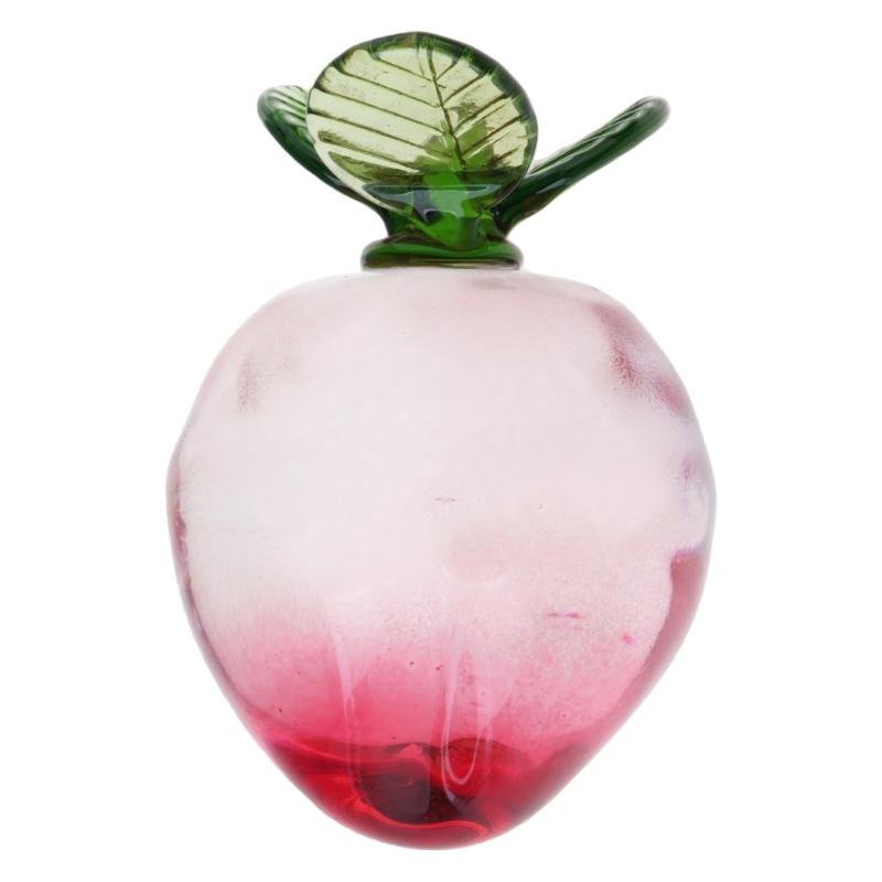 Realistisches Glasfrucht-Briefbeschwerer Miniatur-Glasfrucht-Statue Tischdekoration für Schreibtisch oder Regal