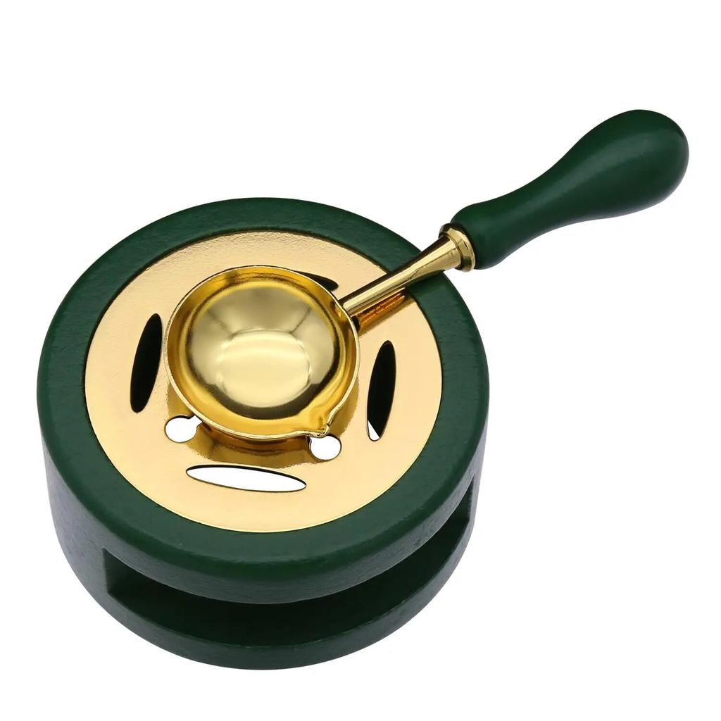 1set Wax Seal Warmer,Wax Seal Kit with Wax Seal Spoon for Melting Wax Seal Beads Or Sealing Wax Sticks