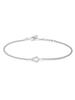 Geometric Cubic Zirconia 925 Silver Bracelet B059-02H