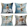 Heimdeko Ballett Tänzer Kunst Kissenbezug für Heimdeko Muster Kissenbezug Geeignet für Sofa Schlafzimmer Auto Kissenbezug