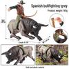 Wild Safari Animal Figurines: Giraffe, Elephant, Rhinoceros, Brown Bear, Tiger, Lion, Leopard, Hippopotamus - Solid Cognitive Toys