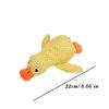 Dog Plush Duck Toy Pet Crystal Velvet Sound-producing Squeaky Resistant Bite Toy Pet Teeth Cleaning Training Interactive Supply