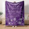 80Th Birthday Celebration Throw Blanket Warmthful Decor Versatile for Sofa Couch Office Bed Picnics Ideal for All Seasons Warmthful Gift Y22