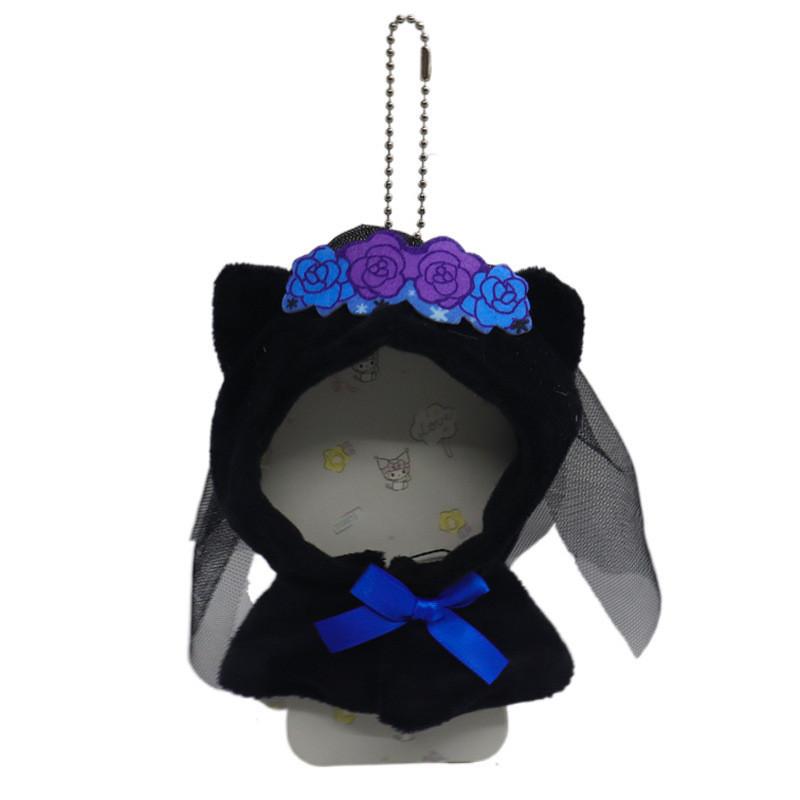 Adorable Cartoon Sanrio Wedding Dress Plush Toy Cloak Soft And Cute Kuromi Wedding Cape