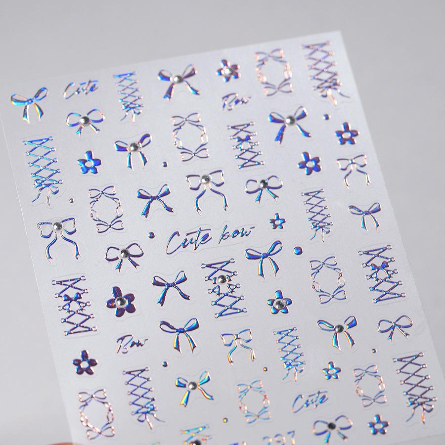 

ТЕНЗОР Розовые Ферритовые Бантики Наклейки для Нейл-Арта с Бриллиантами (TL297)