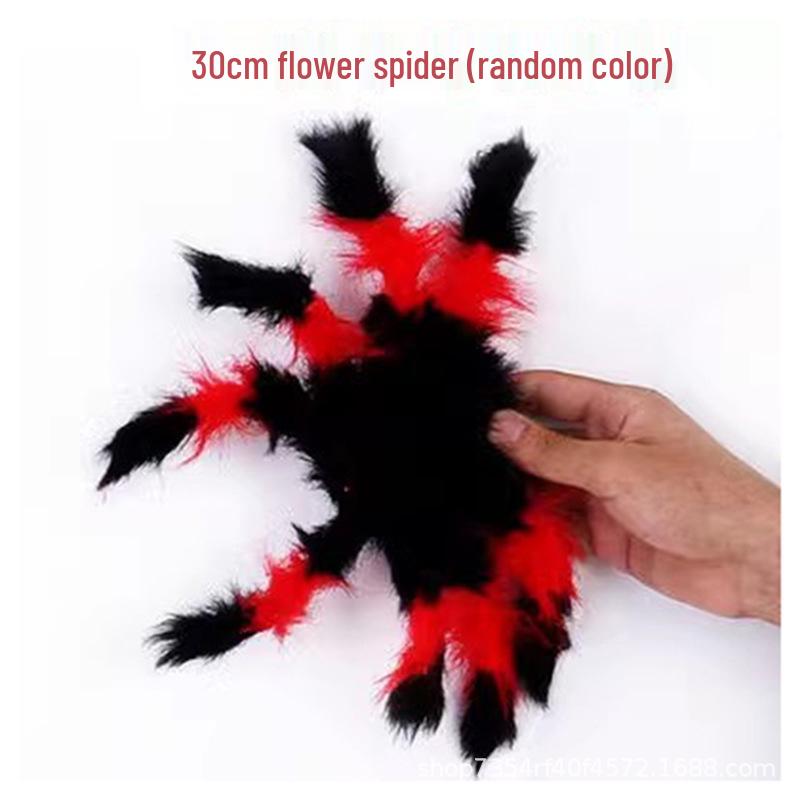 Large Plush Spider Props for Halloween Decorations - Haunted House & Courtyard Decor