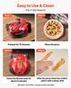 Pizza Oven, 304.8 mm Electric Pizza Maker, 1200W Electric Pizzas Cooker with Cordierite Stone, 5-Mode Temperature Control, Viewing Window for Precise