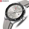 Curren 8465 Men's Casual Rubber Strap Calendar Watch