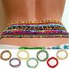 Bohemian Beaded Waist Chain for Women - Handmade, Simple, Elastic Seed Bead Body Chain