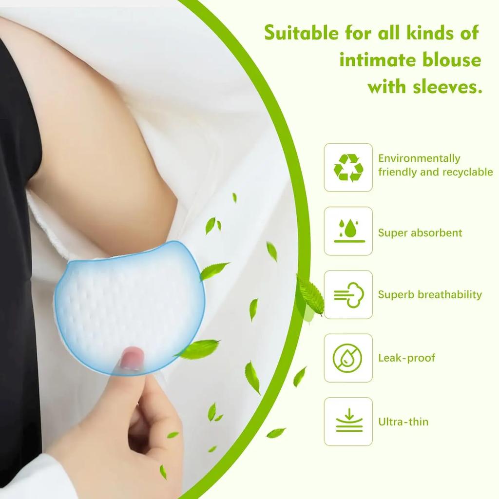11-111PC Unisex Summer Sweat Pads Deodorants Underarm Anti Perspiration Sweat Pads Disposable Armpit Absorb Useful Shield Pads