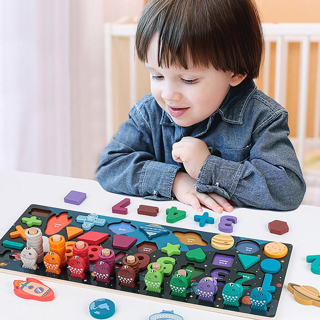 Buy Intellectual Development Training Kids Geometric Puzzle Matching