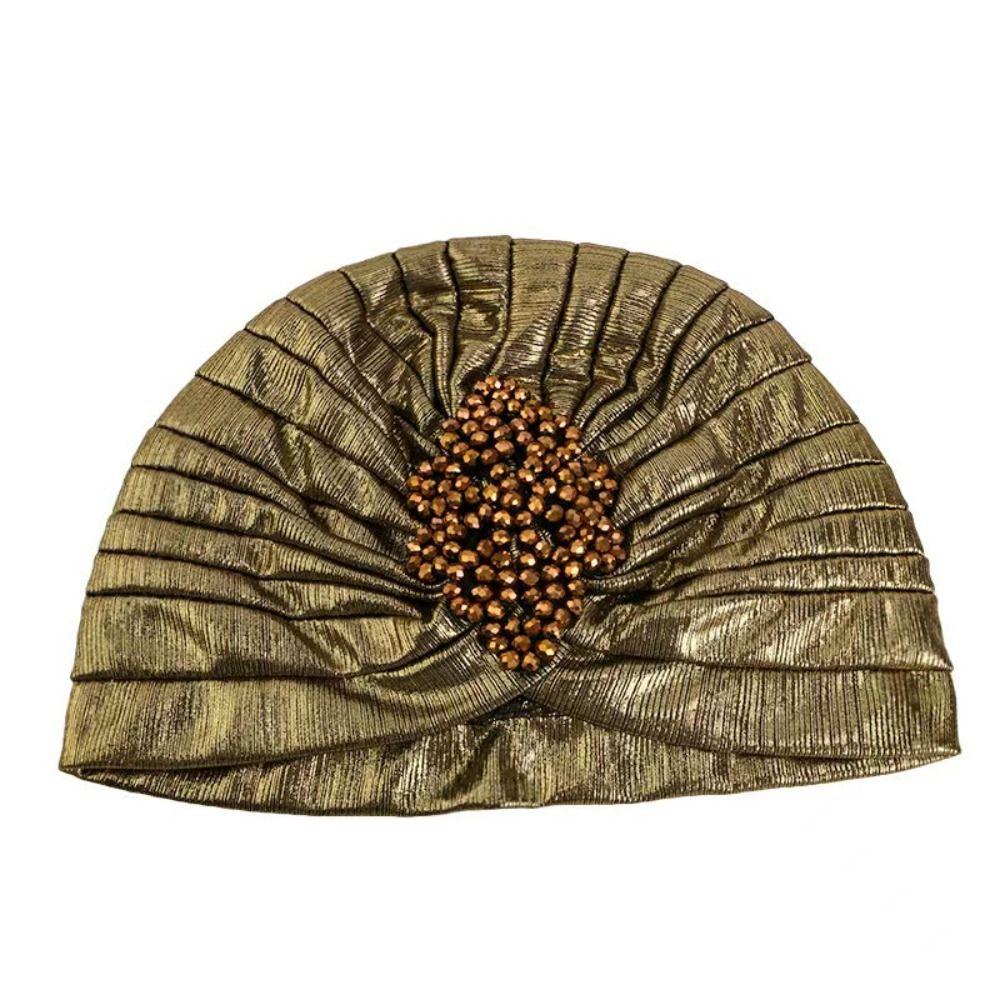 Beaded Arab National Hat Top Knot Ethnic Headscarf Gat Fashion Gilded Indian Hat Wedding