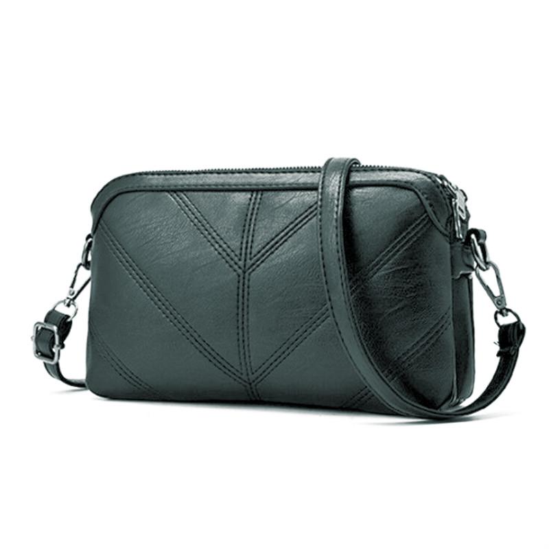 simple leather messenger bag