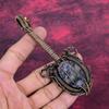 Charoite Pendant Copper Wire Wrapped Gemstone Pendant Handmade Guitar Jewelry