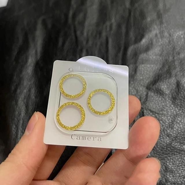 

Блестящая защитная пленка для объектива камеры для iPhone 13 11 14 15 Pro Max 12 Mini Plus 15Pro 14Pro IPhone15, закаленное стекло, полное покрытие For iPhone 13 13Mini золотой