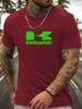 T-shirt a maniche corte Kwikasfuki da uomo 100% cotone con stampa a fantasia Camicia estiva girocollo traspirante casual alla moda Maglietta fresca