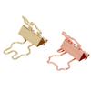 100pcs Binder Clips Strong Clamping Force Rust Resistant Metal Rabbit Binder Clips Cat Binder Clips for Office