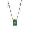 Hot selling artistic retro style tarot card heart eye flame pendant necklace for women's fashion gold-plated color preservation