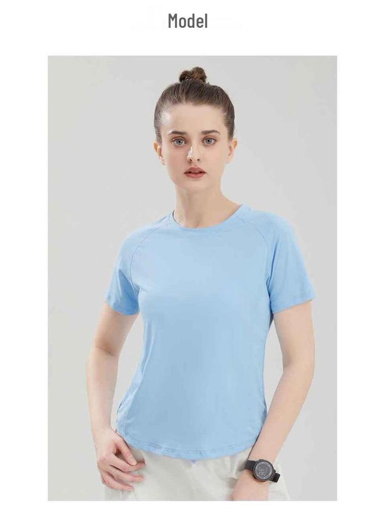 Custom Women's Quick Dry Sports T-Shirt for Morning Runs, Badminton & Volleyball - Comfortable Loose Fit, Short Sleeve