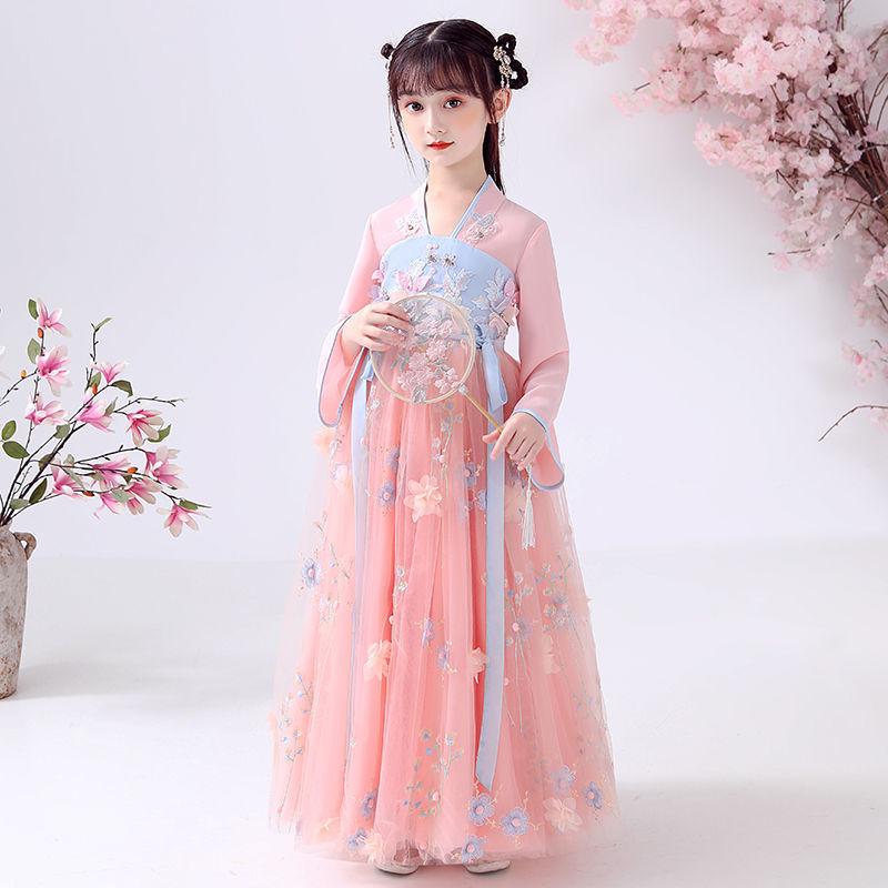 Vestito Principessa Hanfu Bambina Y - Gonna Stile Antico Primavera/Autunno 2024