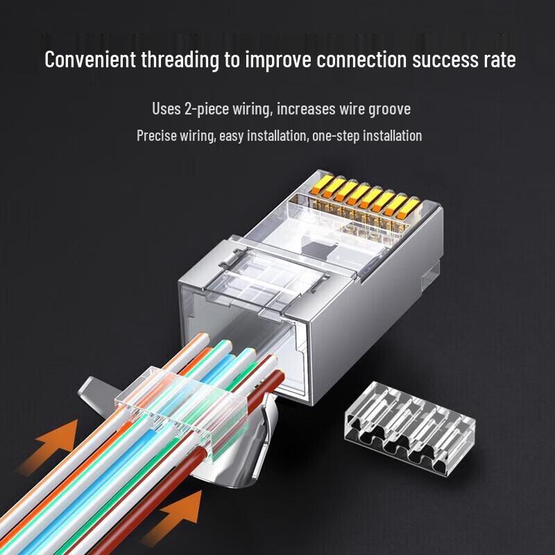 Ugreen Cat6 Shielded RJ45 Gigabit Network Connector 100-Pack