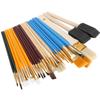 25pcs Paint Brush Set Oil Watercolor Acrylic Painting Brush Wood Handle Drawing Brush Kit