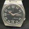 GENUINE VINTAGE SEIKO 5 AUTOMATIC 7019A JAPAN MENS BLACK DIAL WATCH a702120-5 R208-a702120