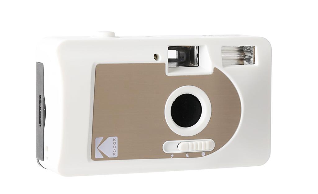 Kodak S-88 Motorized 35mm Film Camera with Automatic Film Advance, White & Gold, 490332 (Official Japanese Product)