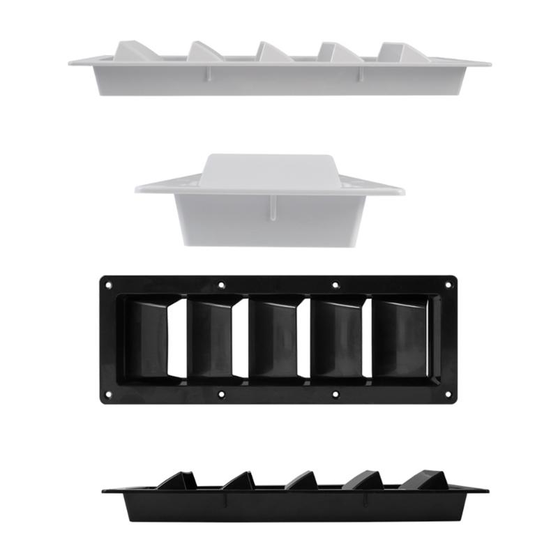 RVs Boat Ventilation Grille Weather Resistant Louvered Boat Air Vent Cover Universal for Campers Trailers Quick Install