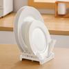 Multifunctional Plastic Plate Rack Draining 4/8 Grids Dish Drain Holder Spliceable Kitchen Sundries Rack Kitchen