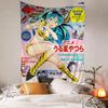1PC Urusei Yatsura Anime DIY Wall Tapestry Hanging Tarot Hippie Wall Rugs Dorm Home Decor