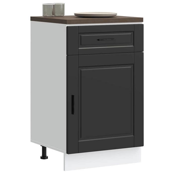 VidaXL Kitchen Cabinet Porto Black Engineered Wood 853958
