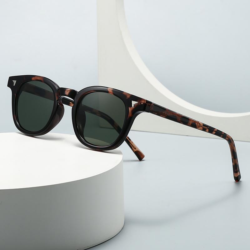 European And American  Trendy Street Style Retro Artistic Acrylic Insert Sunglasses Modern Charm Ins Sunglasses 28056