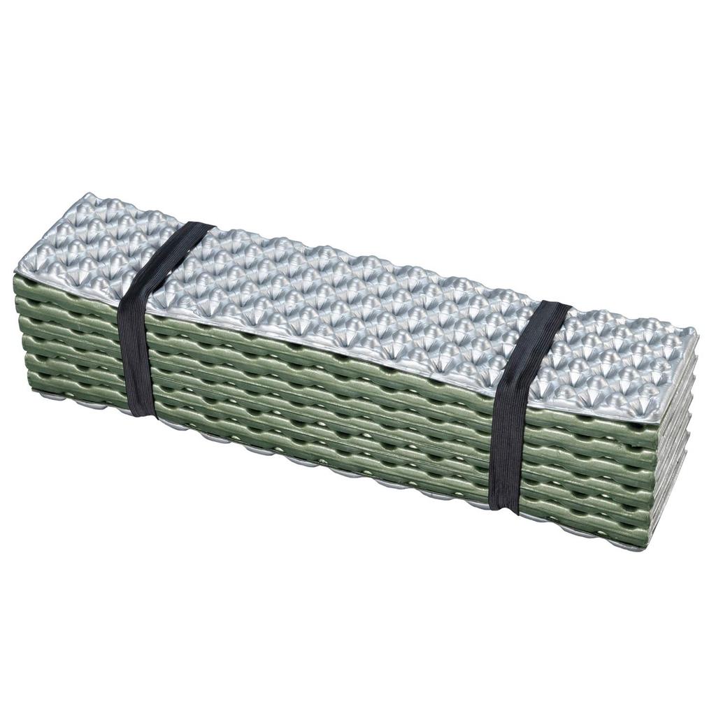 BUNDOK Folding Mat EX Green Foam Aluminum Film Heat Retention BD-535G
