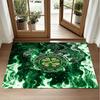 Celtic FC Design Crystal Velvet Rug Soft Decorative Mat for Bedroom Entrance
