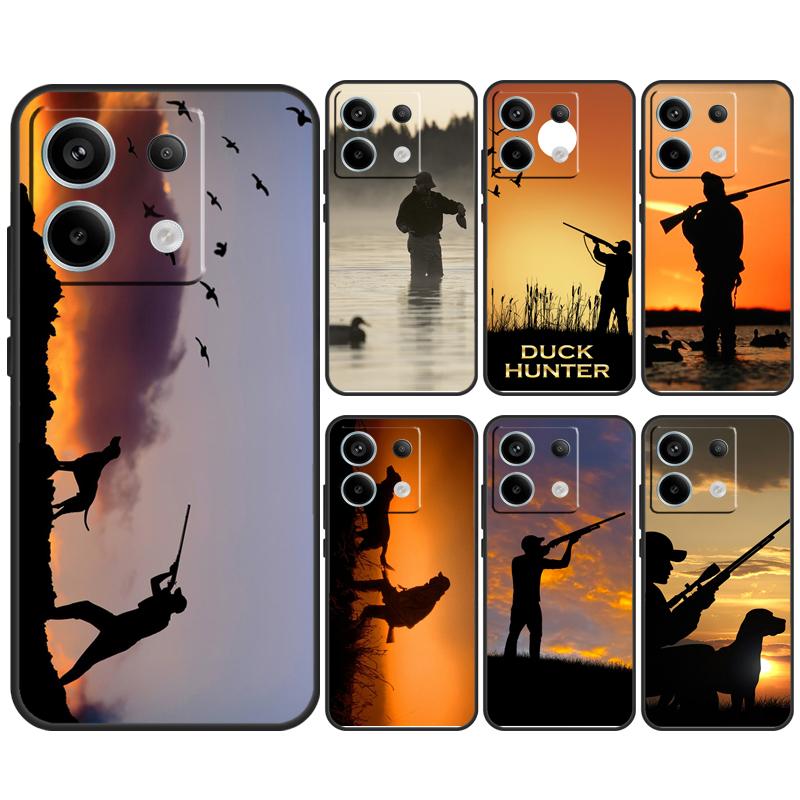 Bird Duck Hunting Sunset Case For Xiaomi Redmi Note 13 12 11 10 9 8 Pro 12S 11S 10S 9S 10A 9C 10C 12C 13C Back Cover