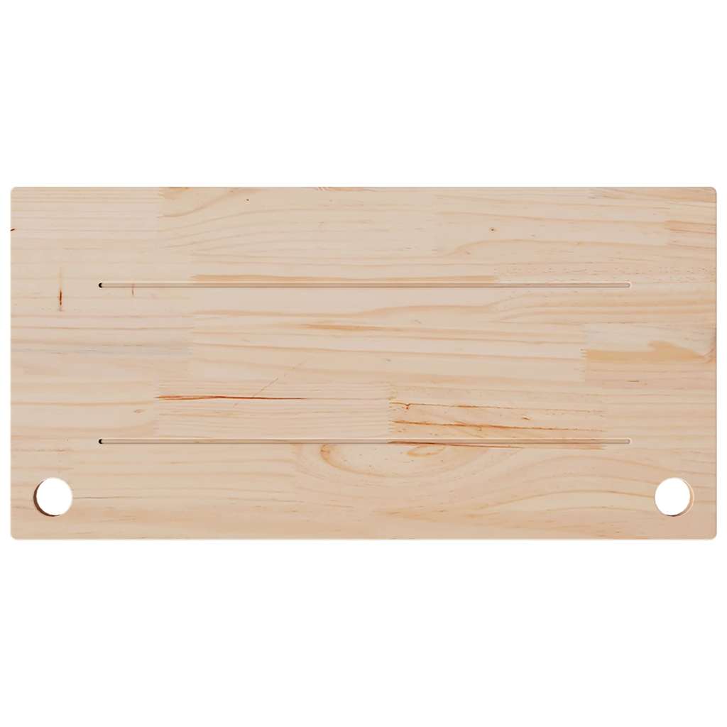 Blat Biurka, 80X40X2,5 Cm, Lite Drewno Sosnowe