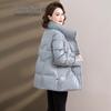 SNOWFLYING Women's New Chinese Style Embroidered Stand Collar Down Jacket